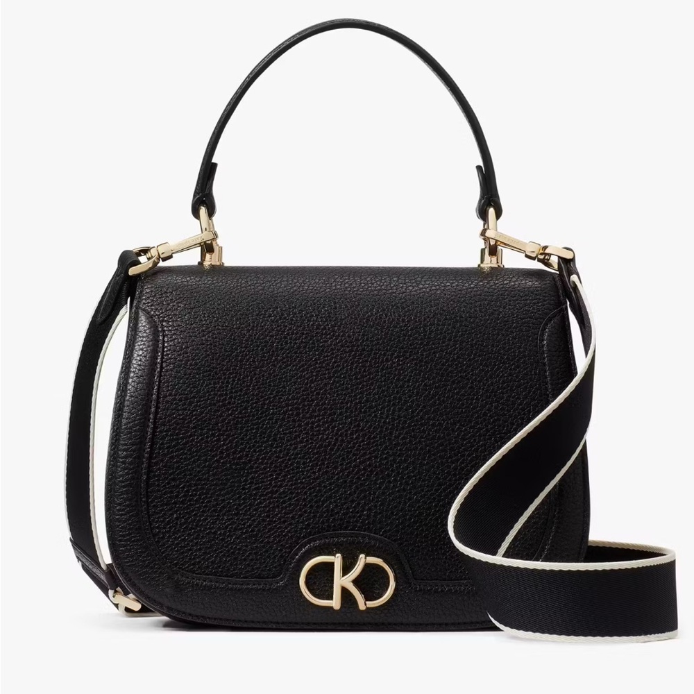kate spade NWT $429 MSRP Kyla Top Handle Saddle Bag - Unique Logo